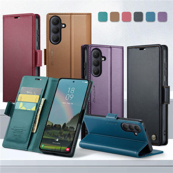Alternative view of CaseMe Samsung Galaxy S26 Plus Wallet RFID Blocking Magnetic Buckle Case