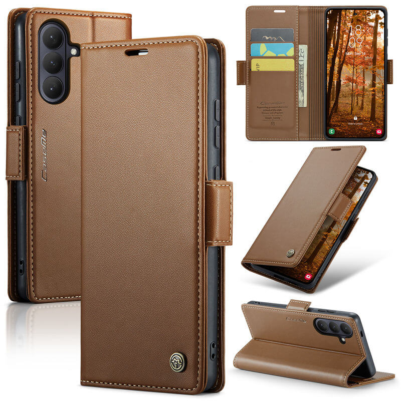CaseMe Samsung Galaxy S26 Plus Wallet RFID Blocking Magnetic Buckle Case