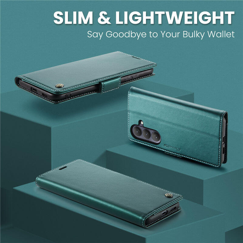 CaseMe Samsung Galaxy S26 Plus Wallet RFID Blocking Magnetic Buckle Case