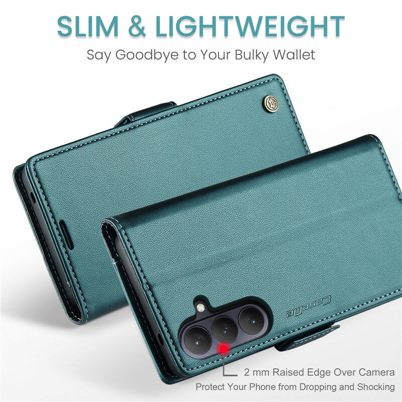 CaseMe Samsung Galaxy S26 Plus Wallet RFID Blocking Magnetic Buckle Case