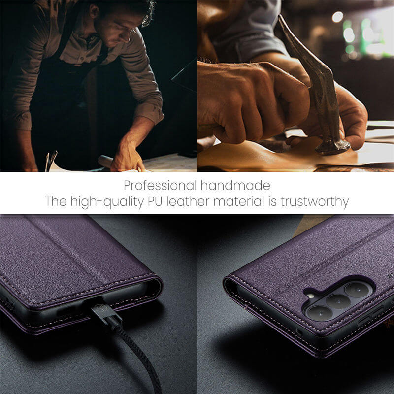 CaseMe Samsung Galaxy S26 Wallet RFID Blocking Magnetic Buckle Case - Image 11