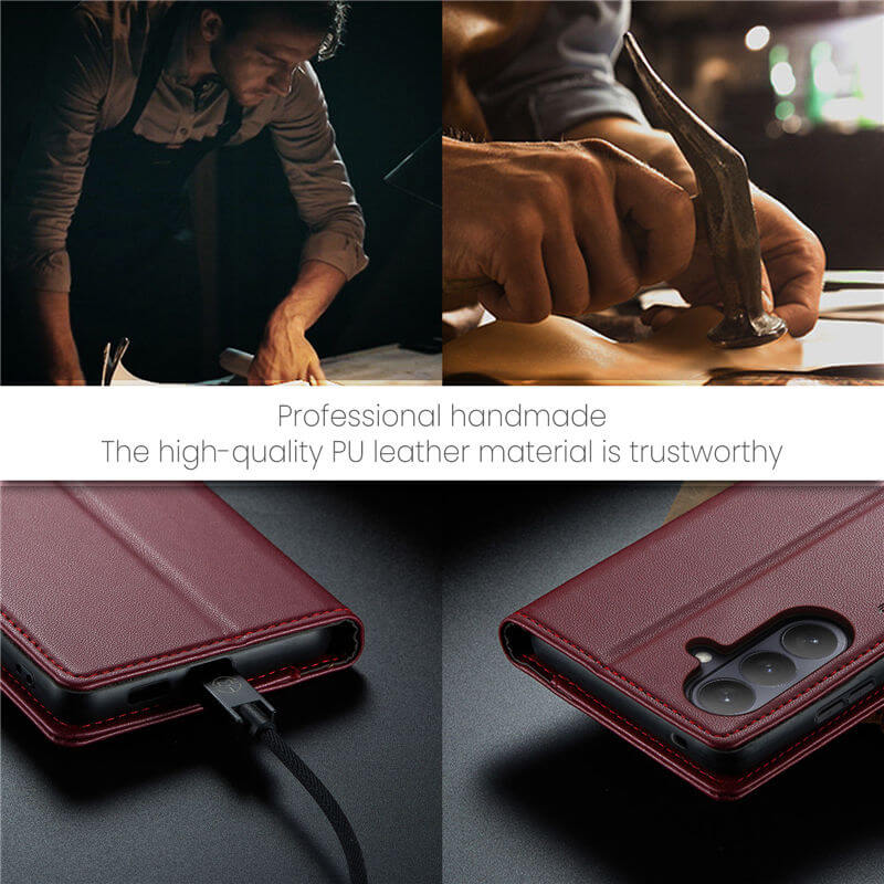 CaseMe Samsung Galaxy S26 Plus Wallet RFID Blocking Magnetic Buckle Case - Image 11