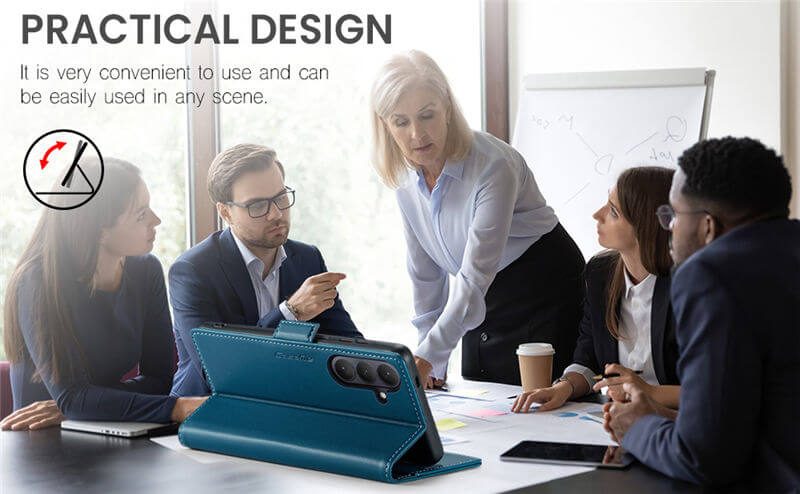 CaseMe Samsung Galaxy S26 Plus Wallet RFID Blocking Case