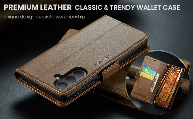 CaseMe Samsung Galaxy S26 Plus Wallet RFID Blocking Case