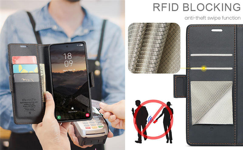 CaseMe Samsung Galaxy S26 Plus Wallet RFID Blocking Case