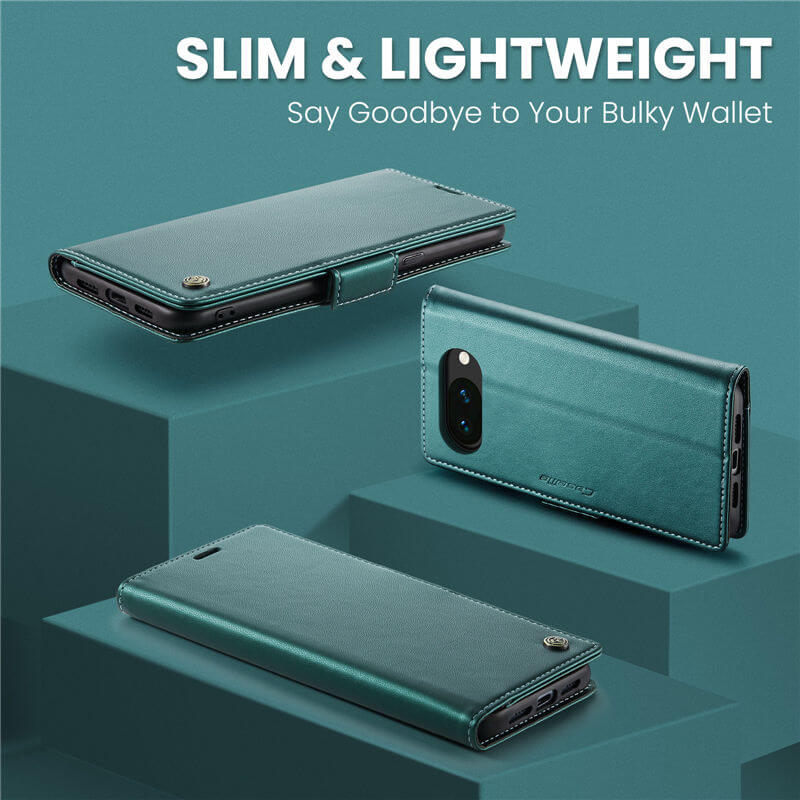 CaseMe Google Pixel 10A Wallet RFID Blocking Magnetic Buckle Case