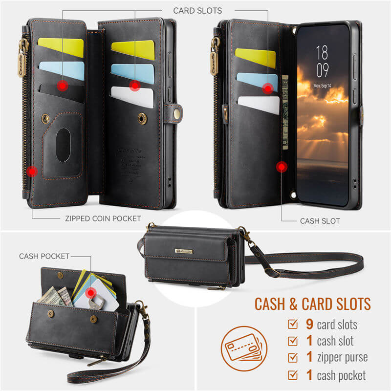 CaseMe Samsung Galaxy S26 Plus RFID Wallet Case