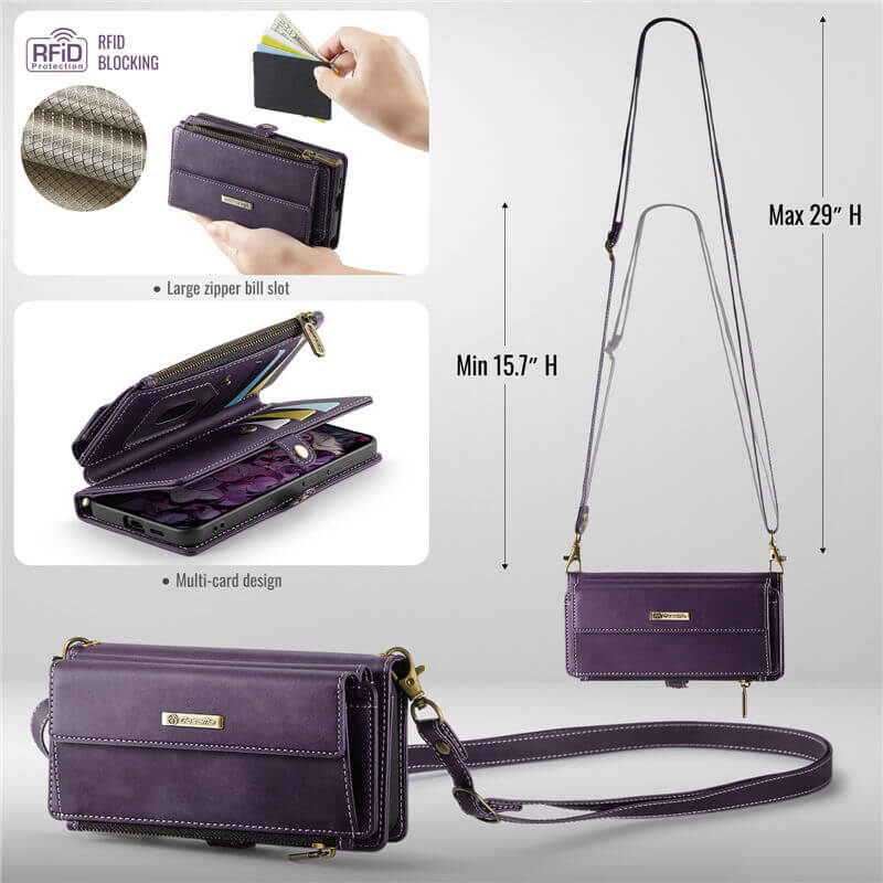 CaseMe Samsung Galaxy S26 Plus RFID Wallet Case – Crossbody & Wireless - Image 4