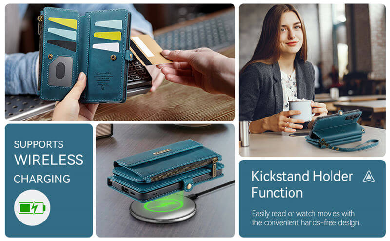 CaseMe Samsung Galaxy S26 RFID Wallet Case – Crossbody & Wireless