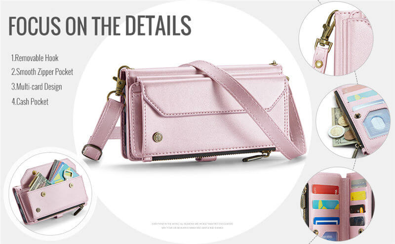 CaseMe Samsung Galaxy S26 Plus Wallet RFID Blocking Crossbody Phone Case