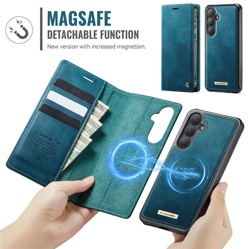 CaseMe Samsung Galaxy S26 2-in-1 Magnetic Wallet Case