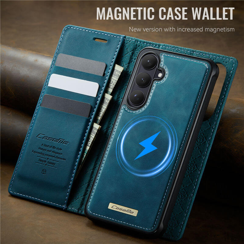 CaseMe Samsung Galaxy S26 2-in-1 Magnetic Wallet Case – Wireless Charging & RFID Blocking - Image 10