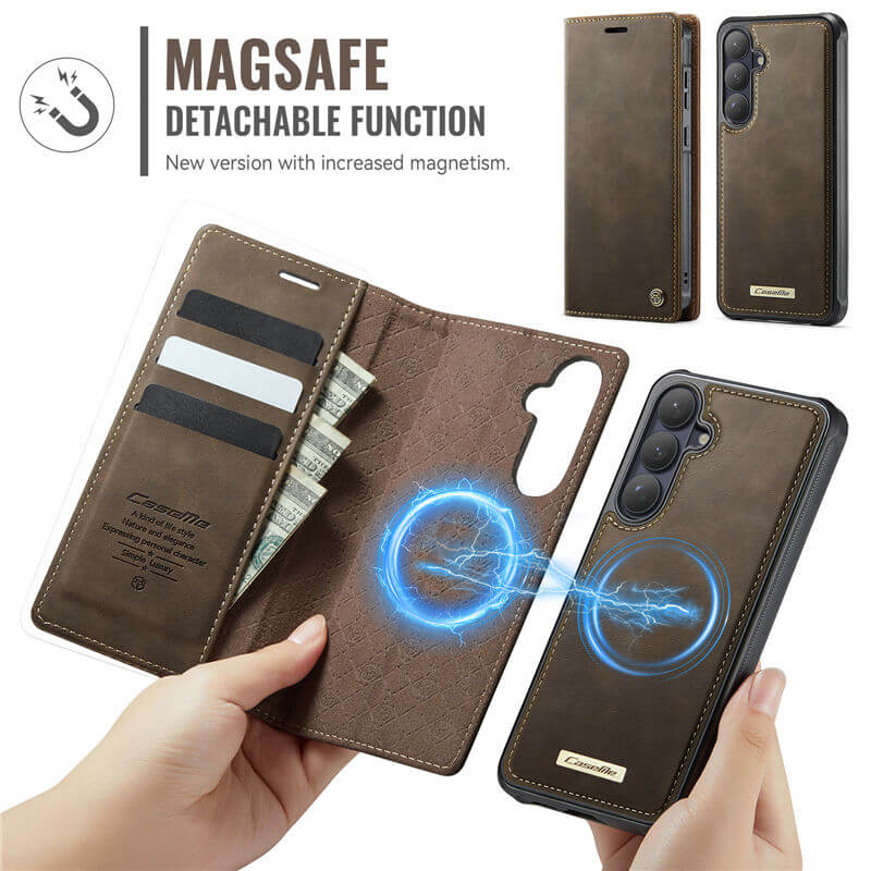 CaseMe Samsung Galaxy S26 Plus 2-in-1 Magnetic Wallet Case