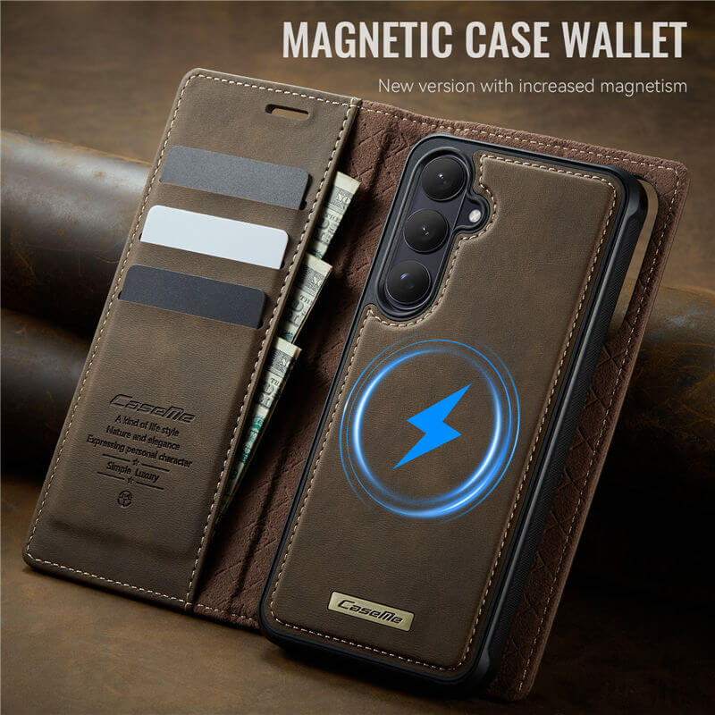 CaseMe Samsung Galaxy S26 Plus 2-in-1 Magnetic Wallet Case – Wireless Charging & RFID Blocking - Image 10