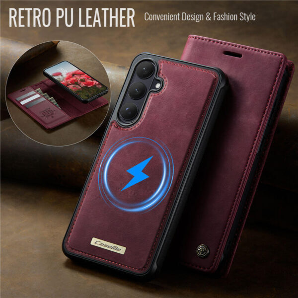 Alternative view of CaseMe Samsung Galaxy S26 Plus 2-in-1 Magnetic Wallet Case – Wireless Charging & RFID Blocking