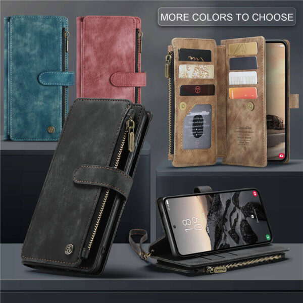 Alternative view of CaseMe Samsung Galaxy S26 Ultra Wallet Kickstand Case with Wrist Strap