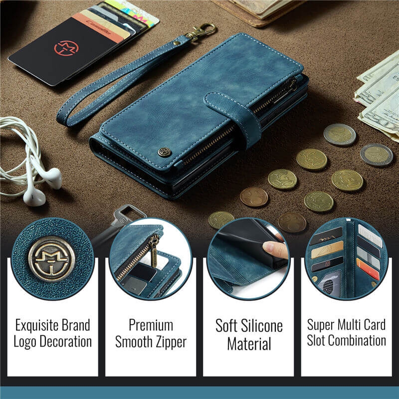 CaseMe Samsung Galaxy S26 Ultra Wallet Kickstand Case with Wrist Strap - Image 10