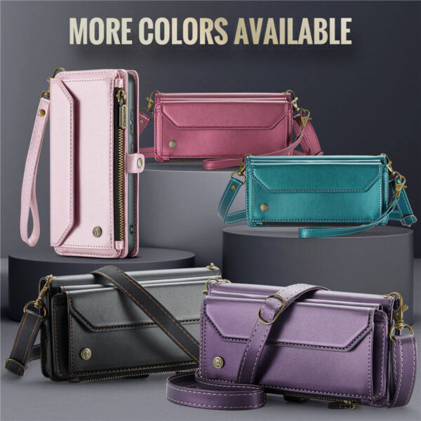CaseMe Samsung Galaxy S26 Ultra RFID Wallet Crossbody Case with Wireless Charging - Image 2