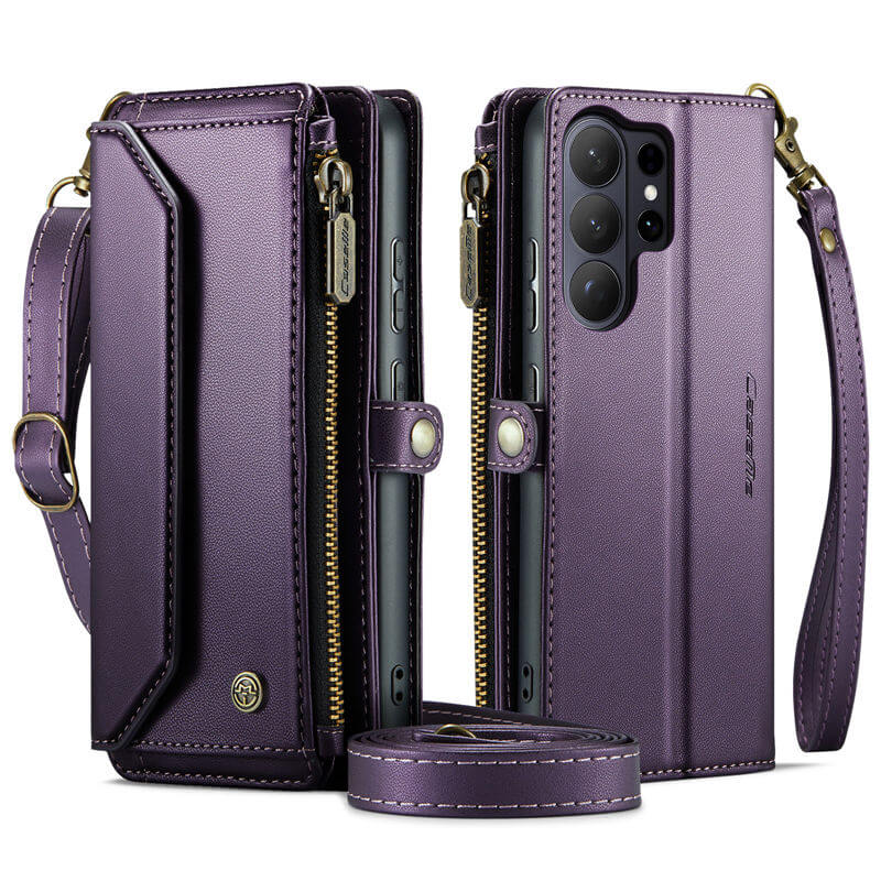 CaseMe Samsung Galaxy S26 Ultra RFID Wallet Crossbody Case with Wireless Charging - Image 12