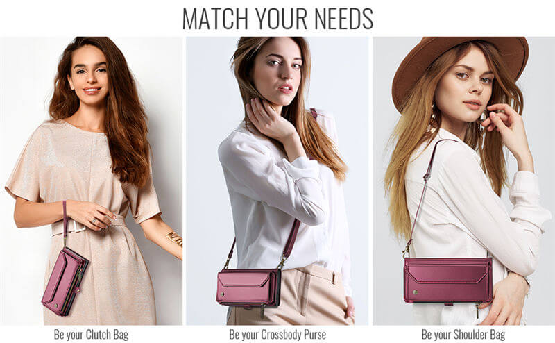 CaseMe Samsung Galaxy S26 Ultra Wallet RFID Blocking Crossbody Phone Case