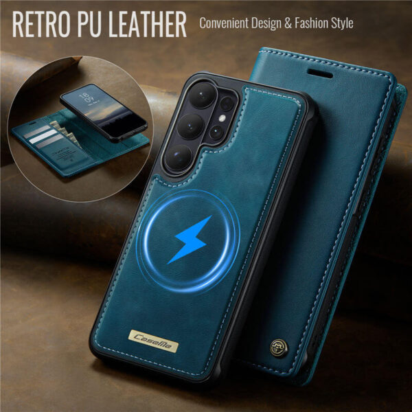 Alternative view of CaseMe Samsung Galaxy S26 Ultra 2-in-1 Magnetic Wallet Case – Wireless Charging & RFID Blocking