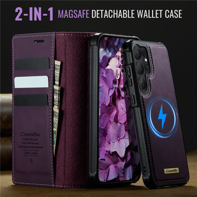 CaseMe Samsung Galaxy S26 Ultra 2-in-1 Magnetic Wallet Case