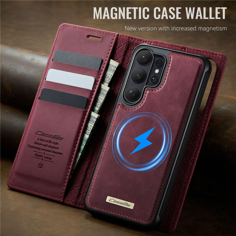 CaseMe Samsung Galaxy S26 Ultra 2-in-1 Magnetic Wallet Case – Wireless Charging & RFID Blocking - Image 10