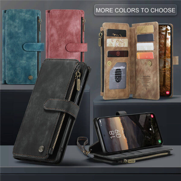 Alternative view of CaseMe Samsung Galaxy S26 Plus Wallet Kickstand Case with Wrist Strap