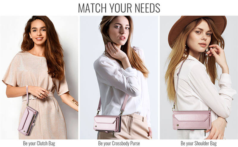 CaseMe Samsung Galaxy S26 Wallet RFID Blocking Crossbody Phone Case