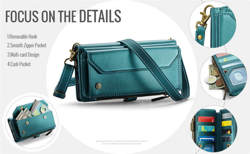 CaseMe Samsung Galaxy S26 Wallet RFID Blocking Crossbody Phone Case