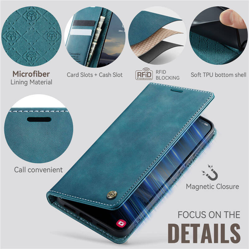 CaseMe Google Pixel 10A Magnetic Wallet Case with RFID Blocking