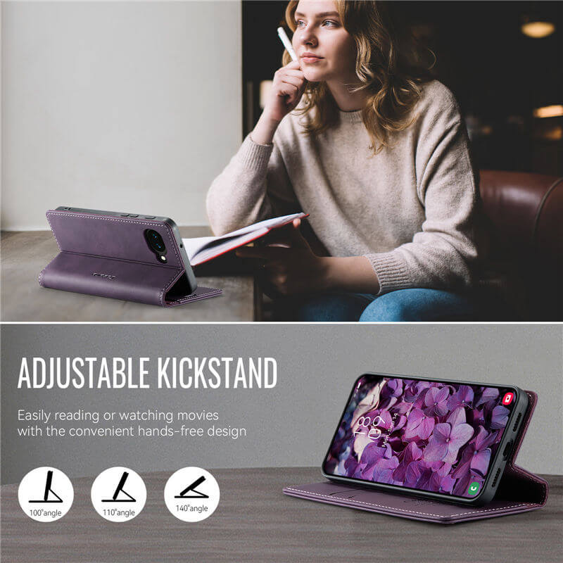 CaseMe Google Pixel 10A Magnetic Wallet Case with RFID Blocking