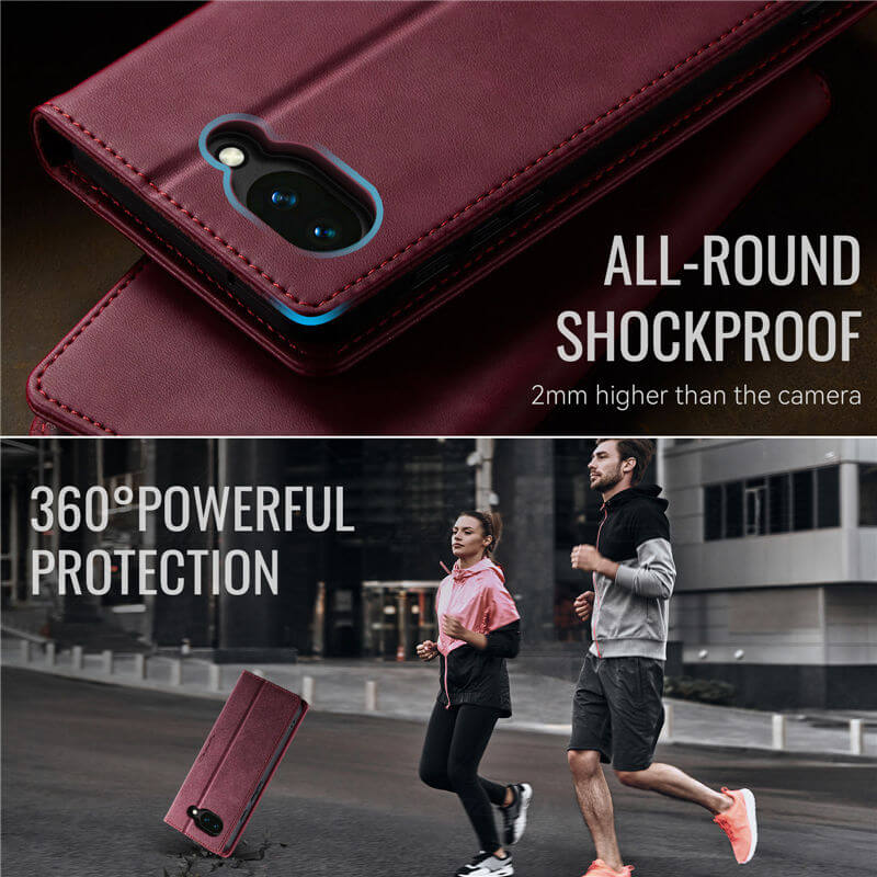 CaseMe Google Pixel 10A Magnetic Wallet Case with RFID Blocking