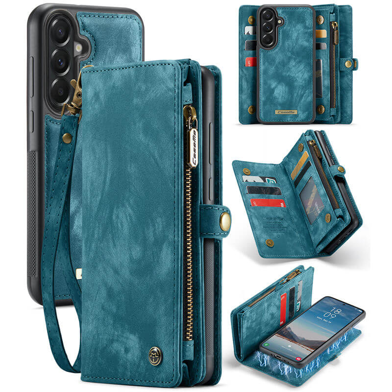 CaseMe Samsung Galaxy A37 2-in-1 Magnetic Wallet Case with Wrist Strap