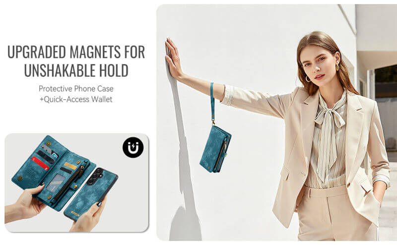 CaseMe Samsung Galaxy A37 2-in-1 Magnetic RFID Wallet Case