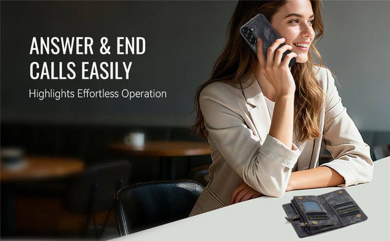 CaseMe Samsung Galaxy A37 2-in-1 Magnetic RFID Wallet Case