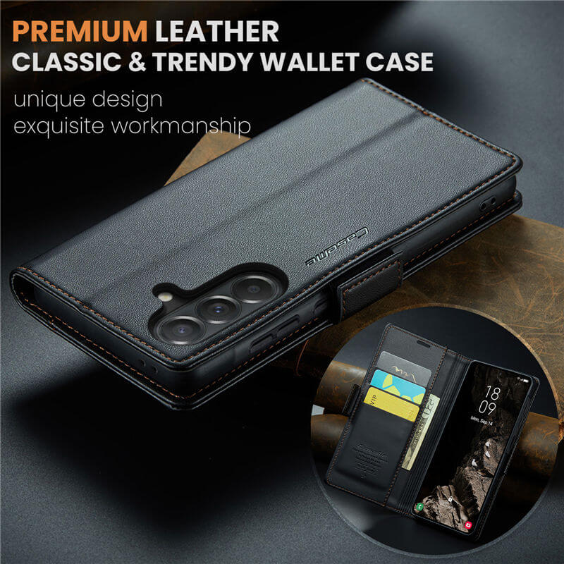 CaseMe Samsung Galaxy A37 Wallet RFID Blocking Magnetic Buckle Case - Image 10