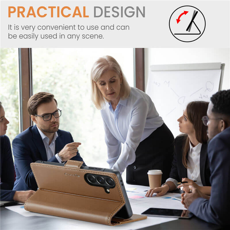 CaseMe Samsung Galaxy A37 Wallet RFID Blocking Magnetic Buckle Case