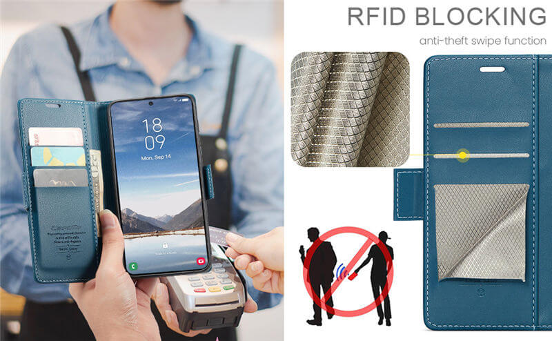 CaseMe Samsung Galaxy A37 Wallet RFID Blocking Case