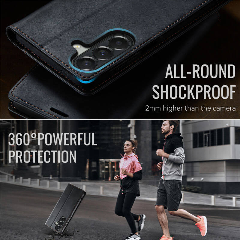 CaseMe Samsung Galaxy A37 Magnetic Wallet Case with RFID blocking