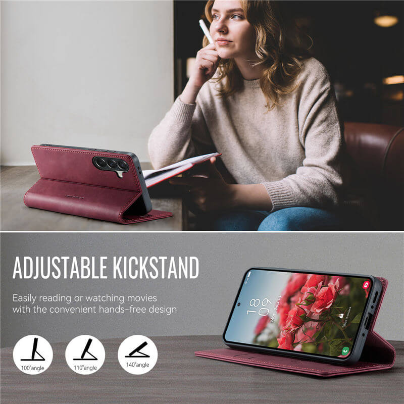 CaseMe Samsung Galaxy A37 Magnetic Wallet Case with RFID blocking