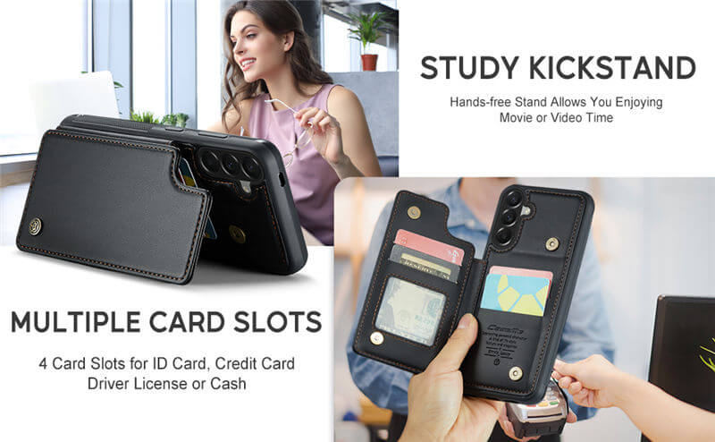 CaseMe Samsung Galaxy A37 RFID Blocking Card Holder Case