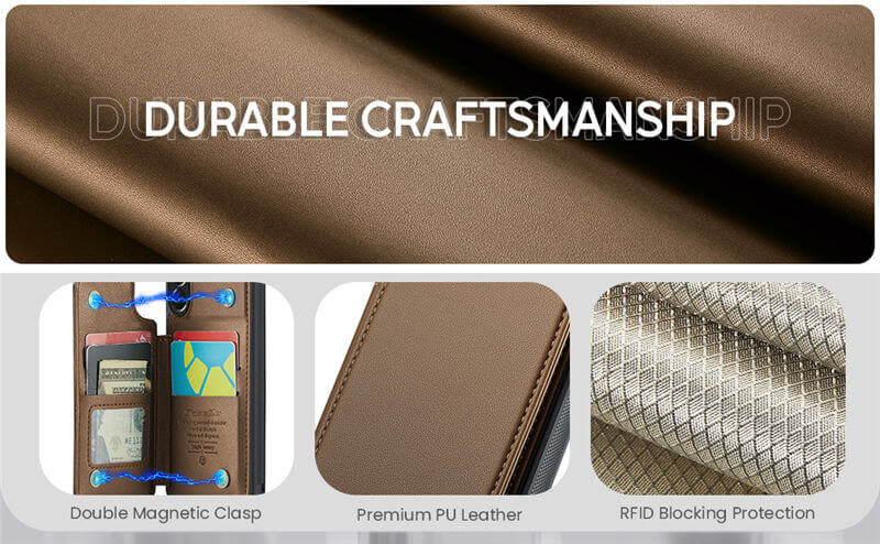 CaseMe Samsung Galaxy A37 RFID Blocking Card Holder Case