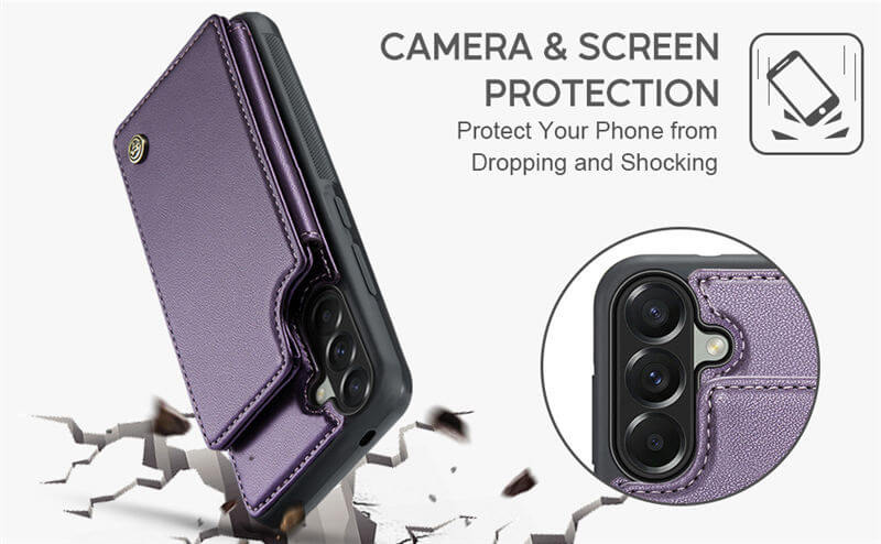 CaseMe Samsung Galaxy A37 RFID Blocking Card Holder Case