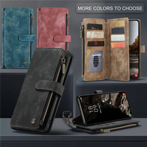 Alternative view of CaseMe Samsung Galaxy A37 Wallet Kickstand Case with Wrist Strap
