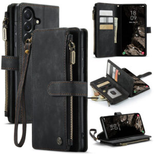 CaseMe Samsung Galaxy A37 Wallet Kickstand Case with Wrist Strap