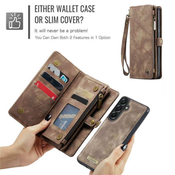 CaseMe Samsung Galaxy A57 2-in-1 Magnetic Wallet Case with Wrist Strap - Image 7