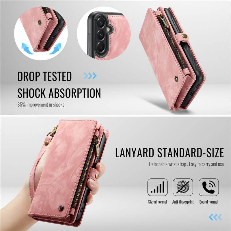 CaseMe Samsung Galaxy A57 2-in-1 Magnetic Wallet Case with Wrist Strap - Image 8
