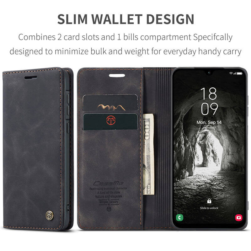CaseMe Samsung Galaxy A57 Wallet Suede Leather Case