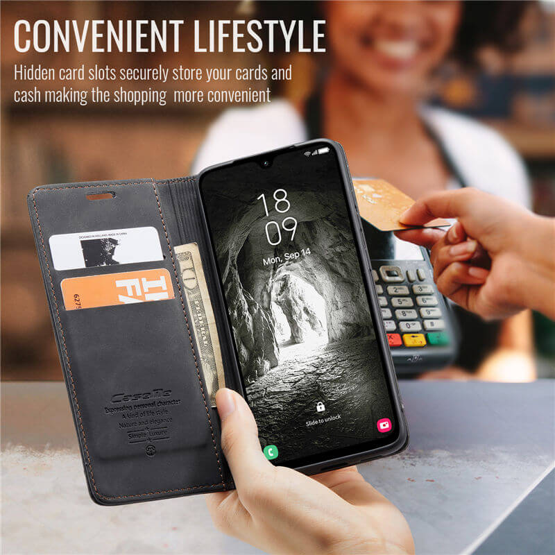 CaseMe Samsung Galaxy A57 Wallet Suede Leather Case - Image 9